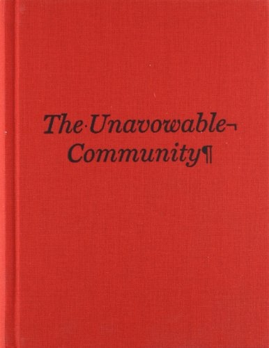 The Unavowable Community