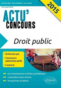 Droit Public 2015 Sciences Po Concours Administratifs Licence