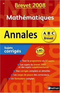 Mathématiques : Sujets corrigés