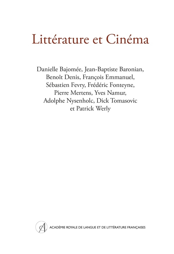 Littérature et Cinéma