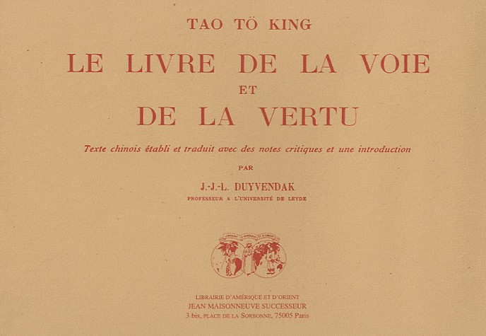 Le livre de la voie et de la vertu