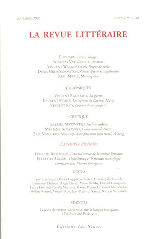 Revue Littéraire, numéro 17-18 - Septembre 2005