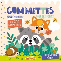 Mon P'tit Hemma - Gommettes pour les petits - Les animaux câlins - Livre de gommettes repositionnables - Dès 3 ans
