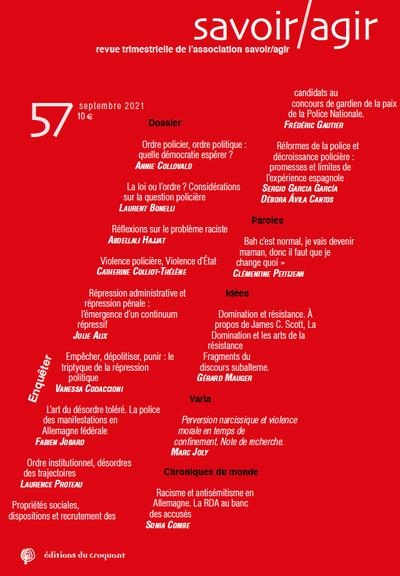 Revue Savoir/Agir n° 57: Enquêter