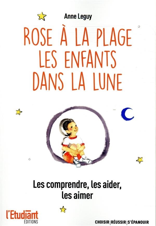 Rose à la plage, les enfants dans la lune