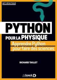 Python pour la physique: Calcul, graphisme, simulation (2020)