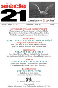 Siècle 21, N° 20, Printemps-été : Littérature anglaise contemporaine