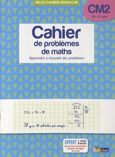 Cahier de problèmes de maths CM2