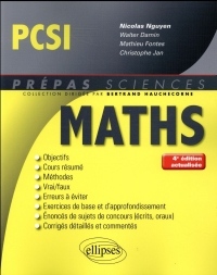 Mathématiques PCSI - 4e édition actualisée