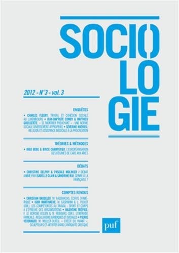 Sociologie, N° 3, vol 3, 2012 :