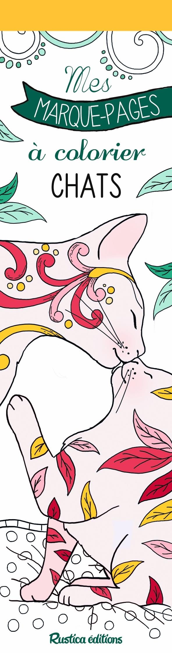 Mes marque-pages à colorier : chats