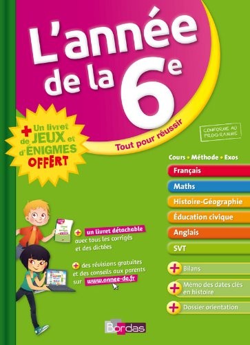 L'année de la 6e - Spécial vacances : livret de jeux offert !