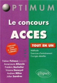 Le Concours ACCES Tout en Un Concours Blanc et Annales Corrigées