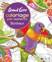 Grand livre coloriage par numéros - Bonheur
