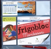 Frigobloc Montessori 2020  - Calendrier d'organisation familiale  (de sept. 2019 à déc. 2020)