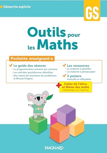 Outils pour les Maths GS (2024) - Guide pédagogique + Posters + Fiches ressources