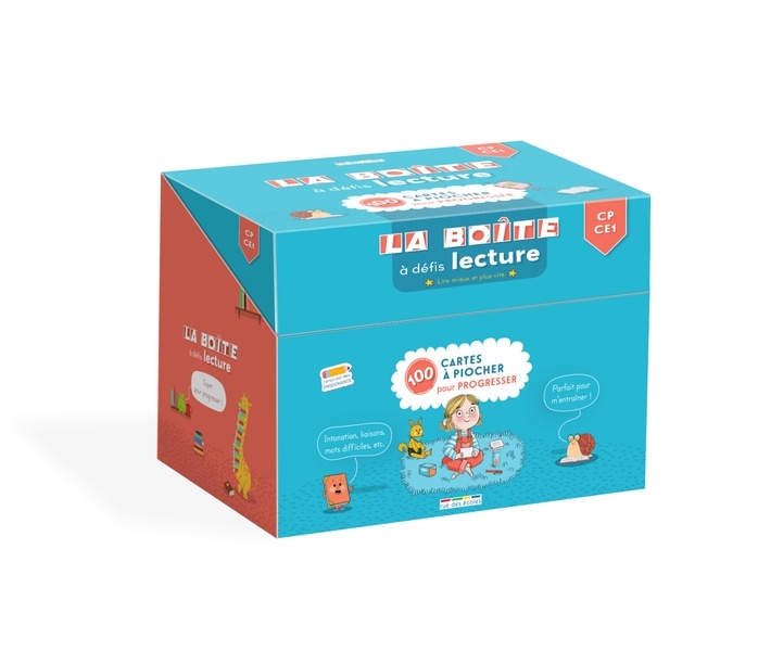 La boîte à défis Lecture - CP-CE1: 100 cartes à piocher pour progresser en lecture !