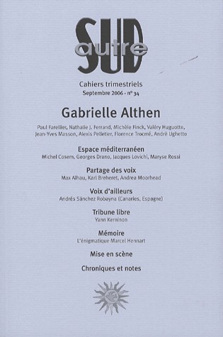 Autre Sud N 34 (Gabrielle Althen)
