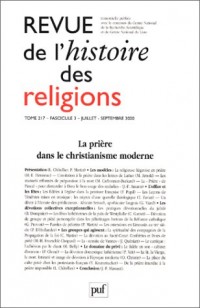 Revue d'histoire religieuse, fascicule 3, tome 217