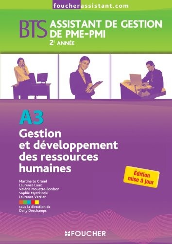 A3 Gestion et développement des ressources humaines 2e année BTS