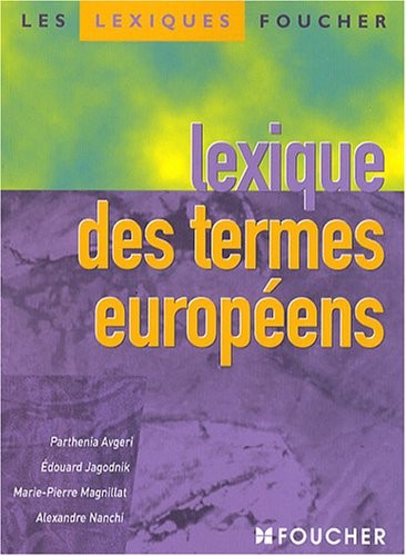 Lexique des termes européens