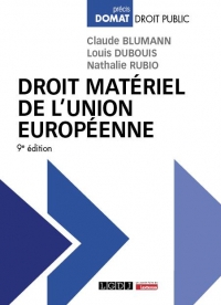 Droit matériel de l'Union européenne, 9ème édition
