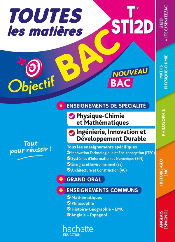 Objectif BAC 2026 - Terminale STI2D Toutes les matières