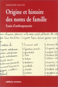 Origine des noms de famille : Essais d'anthroponymie