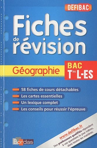 Géographie Tles L-ES : Fiches de révision