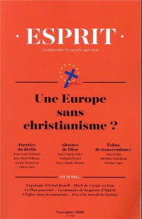 Revue Esprit Novembre 2018 une Europe Sans Christianisme ?