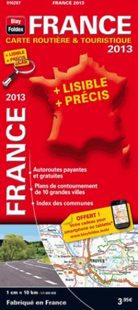 France : Carte routière & touristique 1/1 000 000