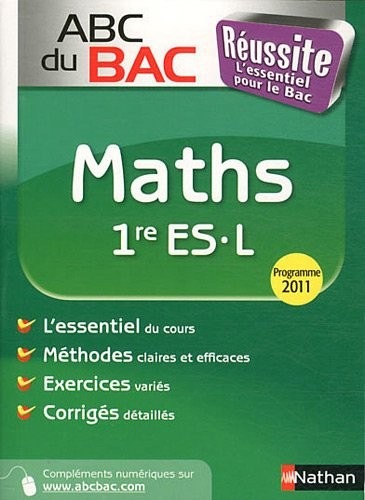 ABC du BAC Réussite Maths 1re ES.L