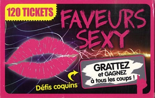 Faveurs sexy: 120 tickets. Défis coquins à gratter