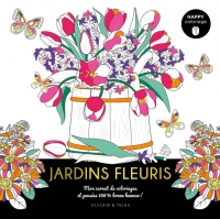 Happy-coloriage Jardins fleuris