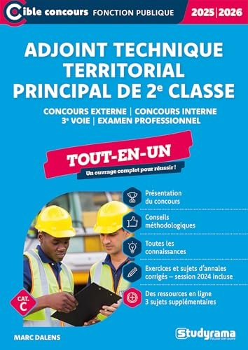 Adjoint technique territorial principal de 2e classe – Tout-en-un (Concours 2025-2026): Concours externe – Concours interne – 3e voie – Examen professionnel