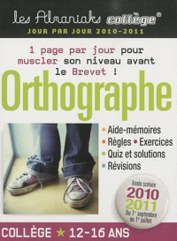 Orthographe Collège 2010-2011