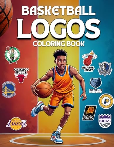 Basketball Logos Coloring Book: Basketball Fans’ Delight: 30 NBA Logos to Color [9798311558709]