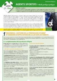 Agents Sportifs - Guide Juridique Pratique