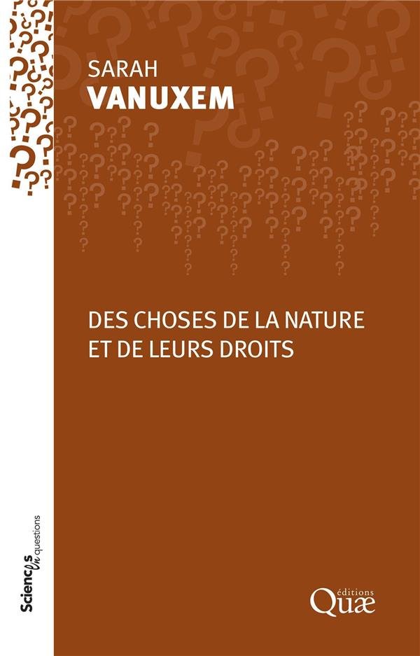 Des Choses de la Nature - Entre Objets et Sujets de Droit