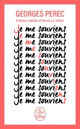 Je me souviens [Poche]