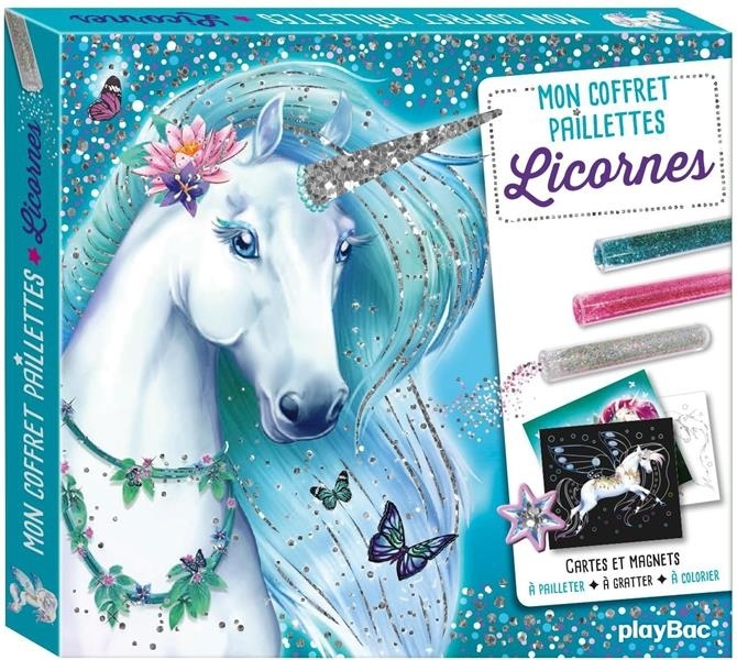 Mon coffret paillettes - Licornes