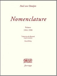 Nomenclature : Poèmes 1916-1928