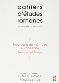 Fragments de Mémoire Europeenne