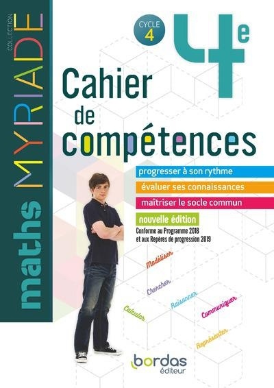 Myriade - Cahier de compétences - Mathématiques 4e
