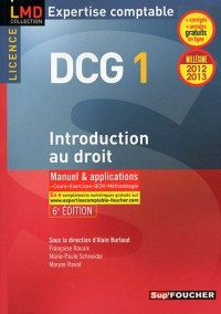 DCG 1 Introduction au droit 6e édition Millésime 2012-2013