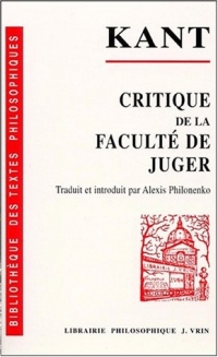 Critique de la faculté de juger