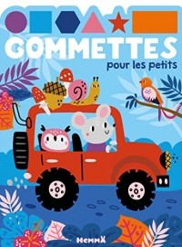 Gommettes pour les petits - Animaux dans jeep -Livre de gommettes - Dès 3 ans