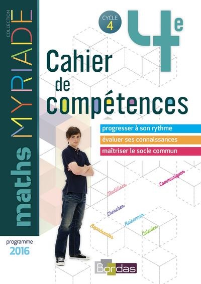 Myriade Cahier compétences 4e 2018