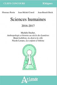Sciences Humaines 2016-2018
