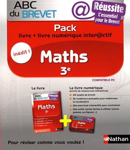 pack maths ; 3ème